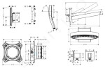 HANSGROHE - Sprchový set s termostatem pod omítku, s tělesem, průměr 36 cm, 3 proudy, matná černá SANI21HHH411