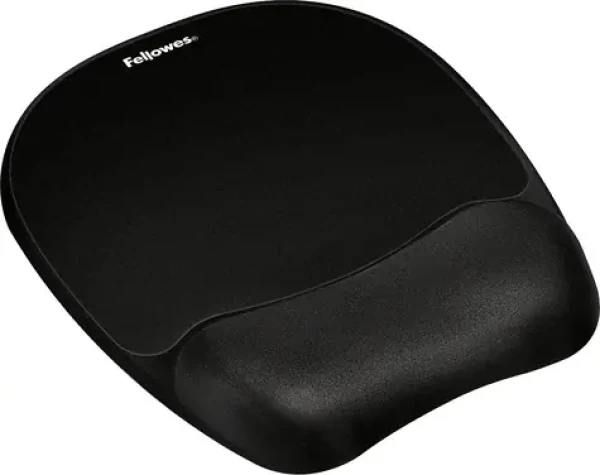 Fellowes pěnová černá / Podložka pod myš a zápěstí / Paměťová pěna / 230 × 220 × 20 mm