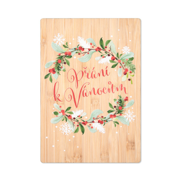Vánoční bambusové přání - Věnec - Albi