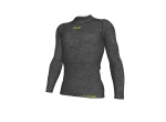 Alé SEAMLESS WOOL UNDERWEAR pánský - Alé Seamless Wool pánské funkční triko dlouhý rukáv šedá vel. S-M