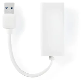 Nedis adaptér USB-A - RJ45 bílý / Adaptér / USB 3.2 Gen 1 / 1 Gbps / 20 cm (CCGB61950WT02)