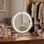 REA - Zrcadlo LED MAKE-UP Chrome 40 cm HOM-01808