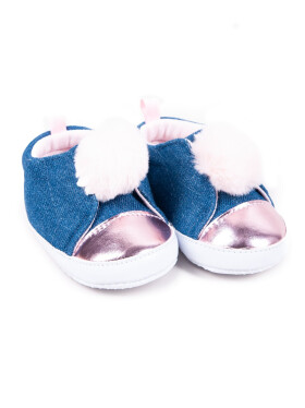Yoclub Dětské dívčí boty OBO-0181G-1500 Denim měsíců