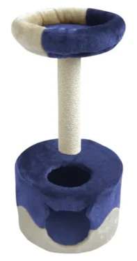 Cat-Gato Batman 71 cm béžovo-modrá / Škrabadlo pro kočky / sisal / 36x36x71 cm (324493)