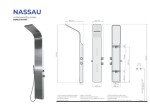 Aquatek - NASSAU Hydromasážní sprchový panel NASSAU