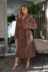 Šaty 2402 Geo Long Chocolate - L&L S