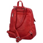 Stylový dámský koženkový kabelko/batoh Cedra new, červený