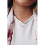 LUNICA Stříbrný náhrdelník se srdíčkem 0077 Ag 925; ≤2,1 g.