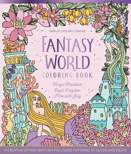 Fantasy World, antistresové omalovánky, Emelie Lidehäll Öberg