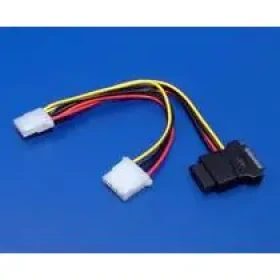 Wiretek Rozdvojka napájení SATA 1x - 3x 5.25 Molex (11.03.1040)