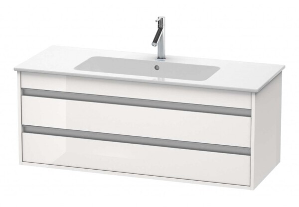 DURAVIT - Ketho Umyvadlová skříňka 48x120x48 cm, 2 zásuvky, lesklá bílá KT643102222