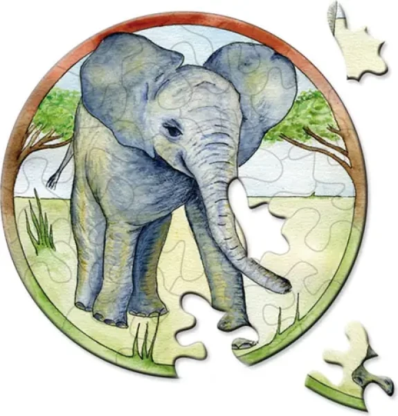 CURIOSI Kulaté puzzle Picoli: Slon