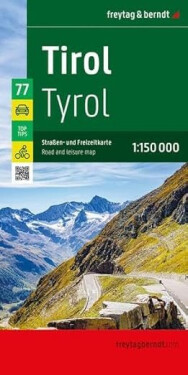 Tyrolsko 1:150 000 / automapa + volnočasová mapa