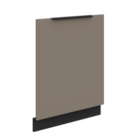 Dvířka na vestavnou myčku nádobí Aria ZM 713x596 Barva korpusu: Černá, Barva dvířek: TA - Sandgrau AFM