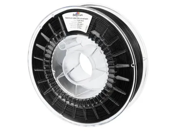Spectrum LW-ASA UltraFoam traffic black / Tisková struna / 1,75 mm / 0,75 kg (81577)