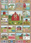 COBBLE HILL Puzzle Země vyšívaných přikrývek