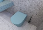 Wc s prkénkem softclose závěsné SAT Infinitio zelená mat zadní odpad SATINF010RREXPLGEM SATINF010RREXPLGEM