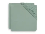 Jollein Prostěradlo napínací 120x60 cm 2 ks Ash Green (2511-507-00095)