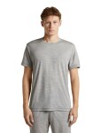 Pánské merino triko krátký rukáv ICEBREAKER Mens Merino 150 Lodge SS Tee, Metro Heather velikost: M