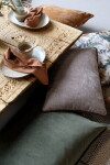 Chic Antique Sametový povlak na polštář Aix Olive 50 × 70 cm, zelená barva, textil