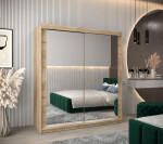 Šatní skříň Abi T3 Barva korpusu: Bílá, Rozměry: 100 cm, Dveře: Bílá