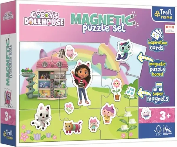 Trefl - Puzzle - Magnetická puzzle sada Gábinin kouzelný domek