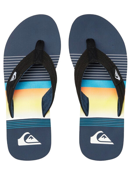 Quiksilver MOLOKAI LAYBACK BLACK/BLUE/BLACK pánské žabky - 40EUR