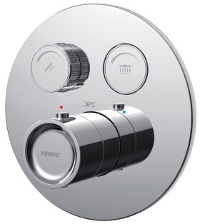 NOVASERVIS - Termostatická pod. baterie s boxem 2 vývody F-Box, chrom BFBOX