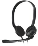 SENNHEISER PC 3 CHAT černá / headset - oboustranná sluchátka s mikrofonem / 2x 3.5mm Jack / 2m (504195)