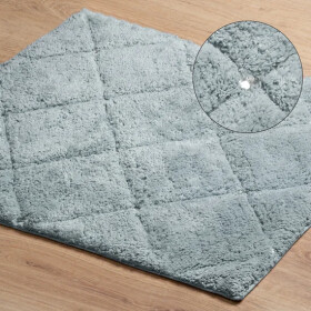 DumDekorace Luxusní koberec CHIC s krystaly - světle šedý Šířka: 50 cm | Délka: 70 cm
