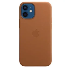 Apple iPhone 12 mini Leather Case MagSafe Saddle Brown MHK93ZM/A