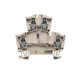 W-Series, Component terminal, Rated cross-section: 2,5 mm&sup2;, Screw connection, Direct mounting WDK 2.5 1D A.1 1023400000 Tmavě béžová Weidmüller 25 ks