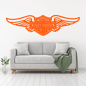 Samolepka Harley Davidson křídla Barva: oranžová, Velikost: 100 x 28 cm