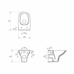 GEBERIT DuofixBasic s bílým tlačítkem DELTA21 + WC CERSANIT CLEANON CARINA + SEDÁTKO 458.103.00.1 21BI CA3