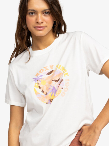 Roxy SUMMER FUN SNOW WHITE dámské tričko krátkým rukávem