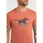 Pánské tričko Aaron Print 1009522 7103 Mustang