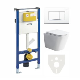 Mereo WC komplet pro sádrokarton s příslušenstvím MM02SETRB