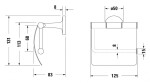 DURAVIT - Starck T Držák toaletního papíru s krytem, chrom 0099401000