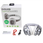 EVOLVEO SupremeSound 8EQ stříbrná / sluchátka s reproduktorem / Bluetooth / microSD / 3.5 mm jack / 600 mAh (SD-8EQ-SL)