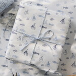 Ib Laursen Bavlněný provázek Blue/White 100 m, modrá barva, textil