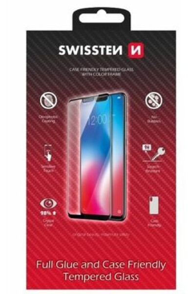 SWISSTEN FULL GLUE COLOR FRAME CASE FRIENDLY sklo pro XIAOMI REDMI A3 černá (54501863)