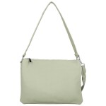 Stylová dámská koženková crossbody kabelka Cindra, světle zelená