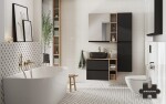 CERSANIT - Skříňka pod umyvadlo MODUO SLIM 50 antracit, montáž FSC MIX70% SGSCH-COC-007574 S590-087