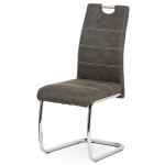 Jídelní židle, šedá, látka, HC-483 GREY3