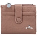 Trendy dámská mini koženková peněženka Coveri Arbi, starorůžová