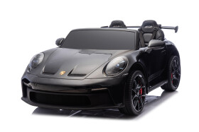 Mamido Elektrické autíčko Porsche 911 GT3 XXL | 24V14Ah | 12km/h | Nafukovací kola | 2x320W | Pro 2 děti | Lakované černé