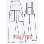 Montérkové kalhoty dámské barevné lacl vz. 941.02 ,ATOS