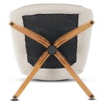 Jídelní židle, béžová, látka, DCH-D1348 CRM2