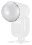 Neewer Z1 M12 průhledná bílá / Difuzér blesku / Kopulovitý tvar / Magnetické uchycení / Pro Neewer Z1/Z2, Godox V1 (M12-N)
