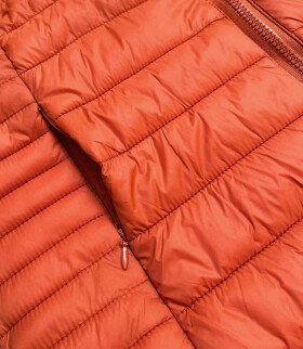 Prošívaná dámská vesta v barvě model 15512688 - J.STYLE Barva: odcienie pomarańczowego, Velikost: S (36)